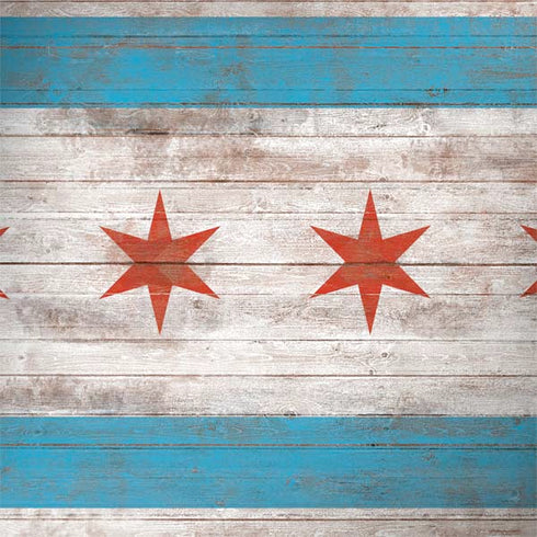 Chicago Flag Dark Wood Surface Book 2 13.5in Skin